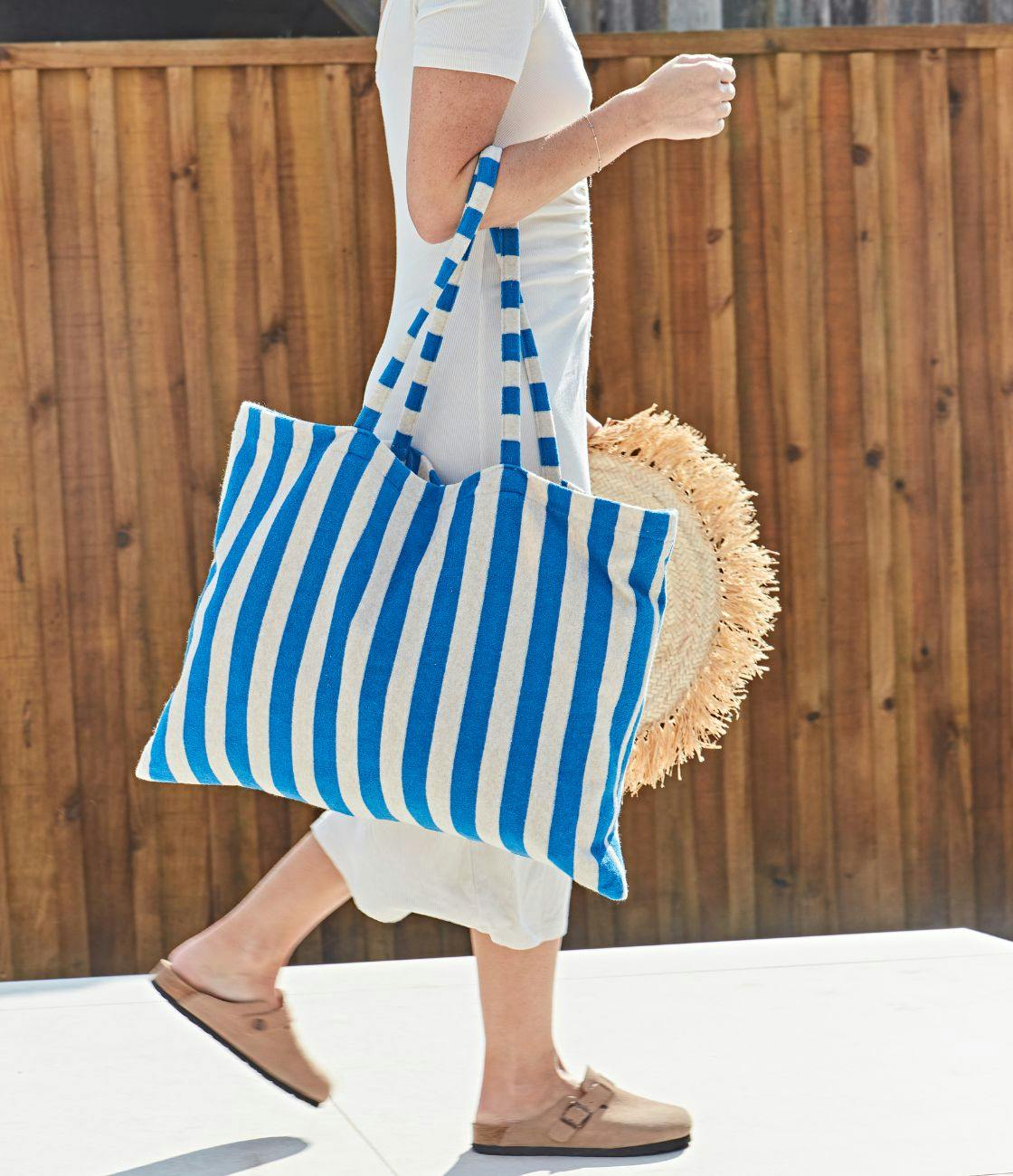 CREATCABIN Pochette Cosmétique Tissée Paille Marron Sacs